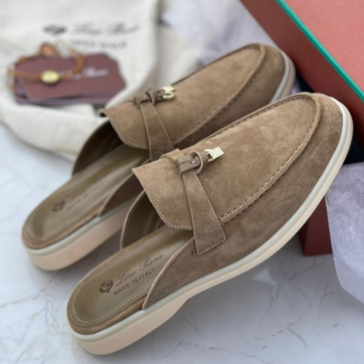 Loro-Piana-Loafers Brown Womens